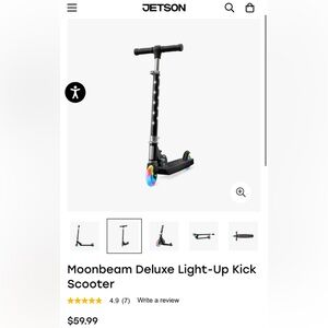 Jetson Moonbeam Deluxe Light-Up Kick Scooter